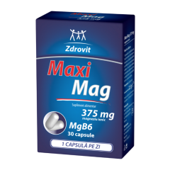 MaxiMag, 375 mg magneziu ionic 30 capsule, Zdrovit